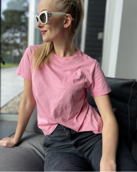 Triko dámské Red Valentino růžové s kapsičkou